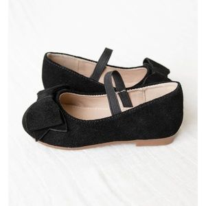 💕Sz 2 SweetHoney like new super cute black dress shoes with bow!